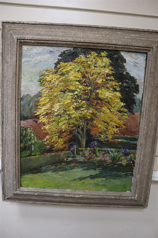 Agnes F Martin, oil on canvas, The Maple Tree, 60 x 50cm